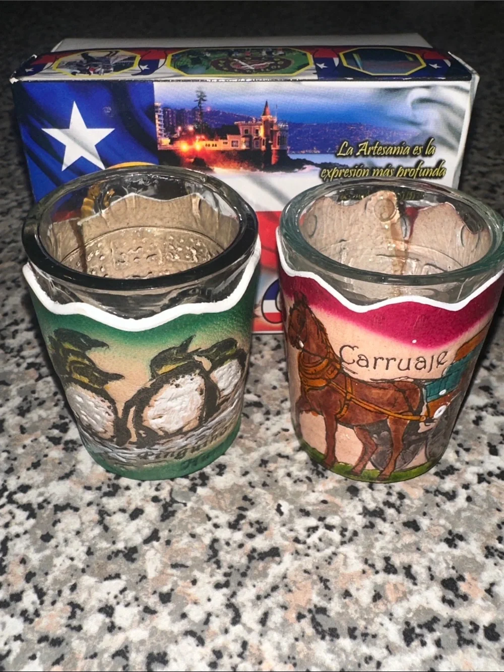 CHILE Souvenir Shot Glasses Set